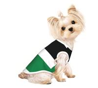 T-shirt respirant sans manches imprimé drapeau de l'État de Palestine pour animal de compagnie - Tenue légère pour chien et chat - Débardeur extensible