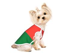 T-shirt respirant sans manches imprimé drapeau de Madagascar pour petit animal de compagnie - Tenue légère pour chien et chat - Débardeur extensible
