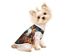 T-shirt respirant sans manches imprimé pétard football pour petit animal de compagnie - Chats et chiens de petite et moyenne taille, chihuahua, yorkshire, teckel