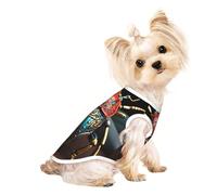 T-shirt respirant sans manches imprimé scarabée coloré pour petit animal de compagnie - Chihuahua, yorkshire, teckel de petite et moyenne taille