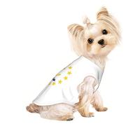T-shirt respirant sans manches pour animal de compagnie Motif drapeau du Rhode Island - Chihuahua, yorkshire, teckel