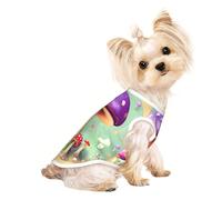 T-shirt respirant sans manches pour petit animal de compagnie, imprimé champignon de rêve, tenue légère pour chien et chat, débardeur extensible