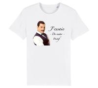 T-shirt Rester positif Freddie Mercury - Homme - Coton 100% bio - Confectionné en France XS