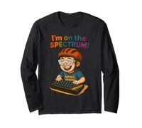 T-Shirt rétro Amusant pour autisme - I'm on The Spectrum Manche Longue