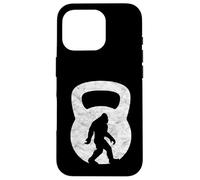 T-Shirt rétro Big Foot Silhouette Funny Kettlebell Coque pour iPhone 16 Pro