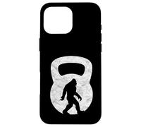 T-Shirt rétro Big Foot Silhouette Funny Kettlebell Coque pour iPhone 16 Pro Max