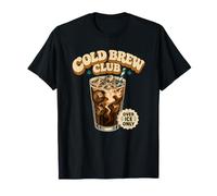 T-Shirt rétro « Cold Brew Club Over Ice Only » T-Shirt