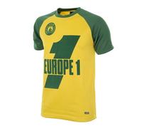 Copa FC Nantes 1978 - 79 Retro Football T-Shirt à col Rond rétro de Football pour Homme M Vert et Jaune
