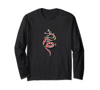 T-shirt rétro serpent tatouage motif serpent cobra python Manche Longue