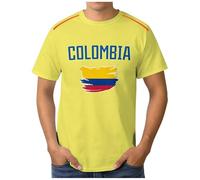 T-Shirt Ringer Mixte Imprimé Drapeau BréSil Fond Motifs GéOméTriques Jaune Vert, Tee Graphique Supporter De Foot LéGer, ModèLe DéContracté Disponible en Multiples Pays Et Tailles EuropéEnnes