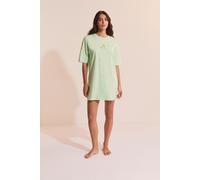 T-shirt-robe à motif citron - Club Soleil - M - Vert - Femme - Etam