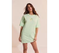 T-shirt-robe à motif citron - Club Soleil - S - Vert - Femme - Etam