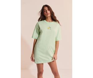 T-shirt-robe à motif citron - Club Soleil - XL - Vert - Femme - Etam