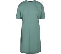 T-shirt robe femme Urban Classics organic oversized slit Vert S