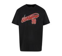 ROCAWEAR T-Shirt 'Ozone' rouge foncé / noir / blanc, Taille M