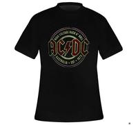 T-Shirt - ROCK À GOGO - Est. 1973 - Licence AC/DC - Noir - Logo High Voltage vintage M