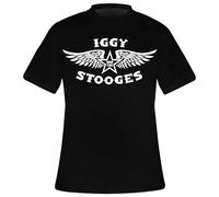 T-shirt Rock Ã Gogo Iggy And The Stooges - Winged Star Noir S