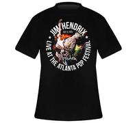 Rock Off Trade T-shirt Jimi Hendrix – Atlanta Pop Festival 1970 noir unisexe Taille S Import