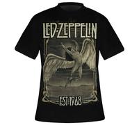 T-shirt Rock Ã Gogo Led Zeppelin - Faded Falling Noir S