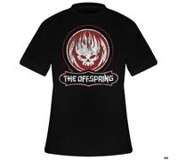 Rock Off Trade – T-shirt The Offspring – Crâne vieilli, logo officiel – Noir XL Homme