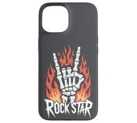 T-Shirt Rock Star, Rockfan Rockerhand, Heavy Metal Coque pour iPhone 15