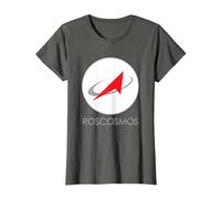 T-Shirt « Roscosmos » de l'Agence Spatiale Russe T-Shirt, Femme, Asphalte, M