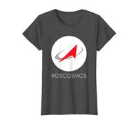 T-Shirt « Roscosmos » de l'Agence Spatiale Russe T-Shirt, Femme, Chiné Foncé, XS