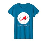 T-Shirt « Roscosmos » de l'Agence Spatiale Russe T-Shirt, Femme, Saphir, XS
