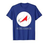 T-Shirt « Roscosmos » de l'Agence Spatiale Russe T-Shirt, Homme, Bleu Royal, M