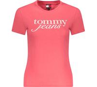 T-shirt rose à manches courtes pour femmes, imprimé en coton bio, taille : S Couleur : Rose
