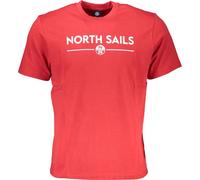 T-shirt rouge à manches courtes pour hommes, avec col rond et logo imprimé, taille : S Couleur : Rosso