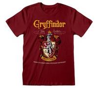 T-shirt rouge Harry Potter Gryffondor Crest pour homme: grand Rouge G
