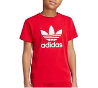 T-Shirt Rouge Mixte Adidas Trefoil 11-12 ans