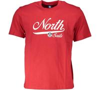 T-shirt rouge pour hommes avec impression - manches courtes & col rond Elégance, Taille : S Couleur : Rosso