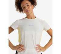 T-shirt Roxy Bold Moves 2.0 manches courtes blanc cassé jaune femme - L