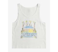 T-shirt Roxy Dance Like Funk de couleur blanc, bleu et jaune à bretelles pour fille. - 14
