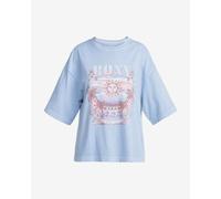 T-shirt Roxy Sweet Shine à manches courtes bleu rose femme. - S