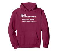 T-Shirt « Rules - Trading Markets » Warren Buffet Citation Sweat à Capuche, Unisexe pour Adultes, Marron, L