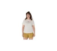 T-shirt ASICS Fujitrail Logo manches courtes blanc cassé femme - S