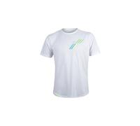 T shirt running bv sport light blanc vert unisexe