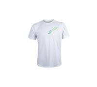 T shirt running bv sport light blanc vert unisexe
