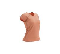 T shirt running compressport training logo orange femme