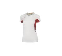 T-shirt Running Femme Premium Mizuno JPN - Blanc/Rouge - Manches Courtes - Respirant L