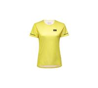 T shirt running gore wear context daily jaune fluo femme