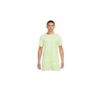 Nike Miler Dri-Fit UV DV9315-701 Haut de Course à Manches Courtes pour Homme, Couleur Volt/argenté réfléchissant Taille L