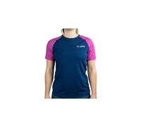 T shirt running oxsitis origin bleu marine rose femme