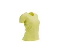 T-shirt Compressport Performance manche courte jaune fluo femme - XS