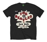 T-Shirt # S Black Unisex # Hey Jude/Revolution