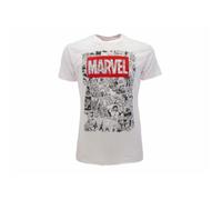 T-shirt Sabor srl T-shirt Marvel Bandes blanches original pour adulte, officiel L
