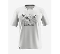 Salewa Eagle Geometric Hommes T-shirt L Blanc